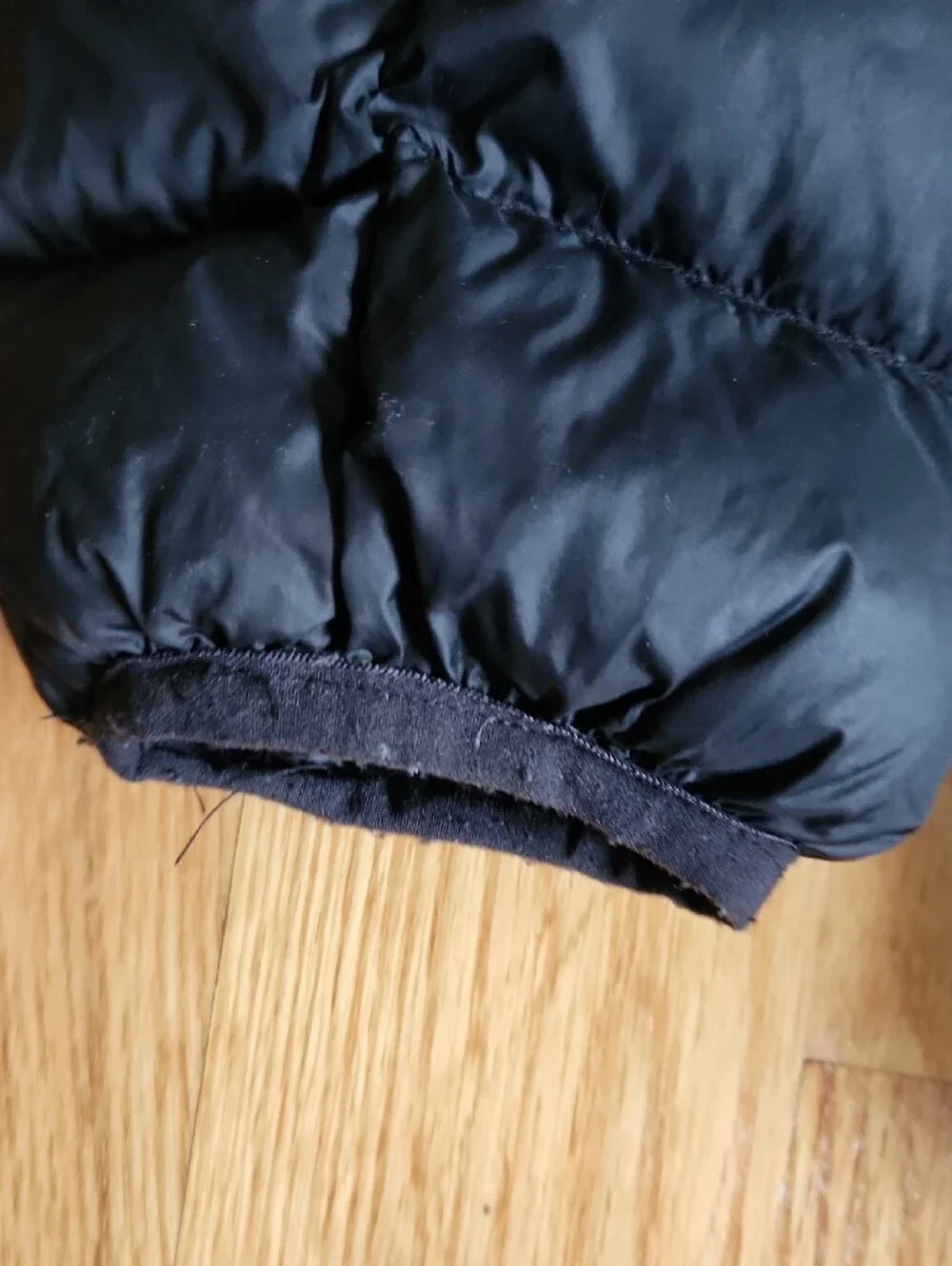 Eddie Bauer, Black Hooded Puffer Jacket, Youth, Sz 16